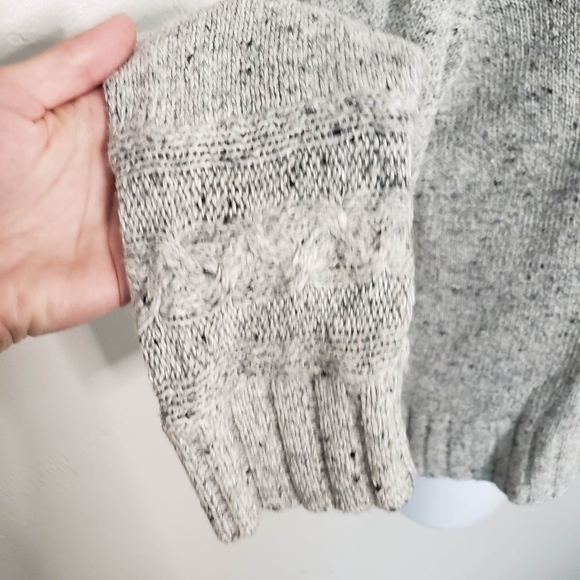 Woolrich Women's Medium Heather Grey Cowl Neck Sweater Wool Blend Winter Fall - Picture 5 of 8